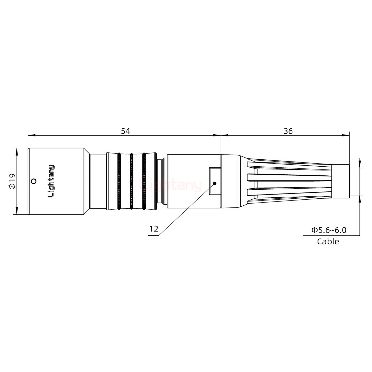 PHG.2K.032.CLLC60Z推拉自鎖帶護套浮動插座